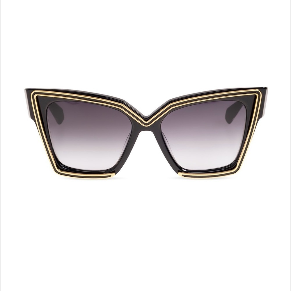Valentino Black and Gold Cat-Eye Sunglasses - Picture 4 of 5